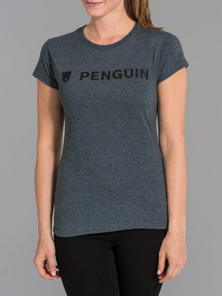 T-shirt classique femme gris charbon