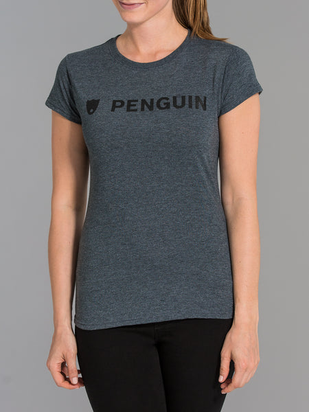 T-shirt classique femme gris charbon